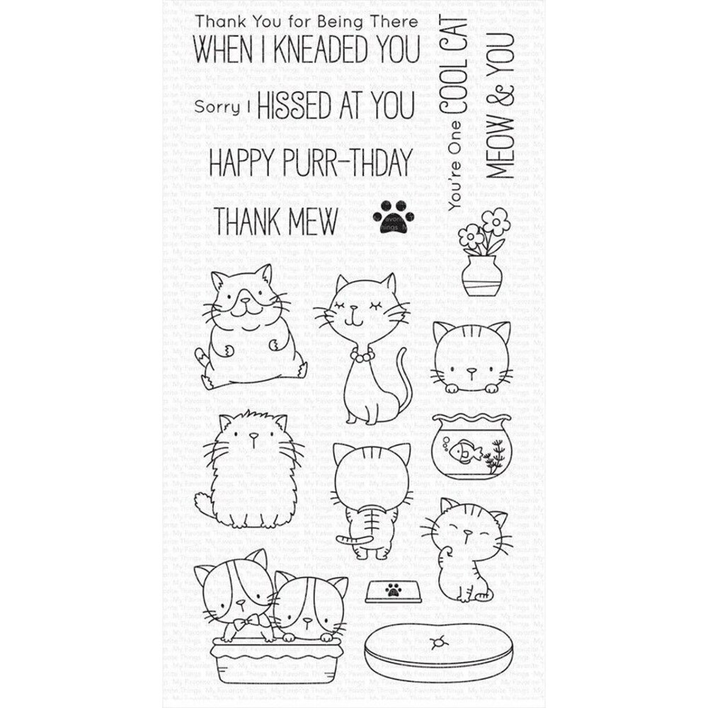 My Favorite Things Cool Cat Clear Stamps MFT Kitty